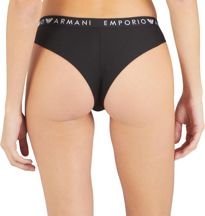 Emporio Armani Damen 2-Pack Brazilian Unterwäsche (2er Pack) M Nero, M Nero