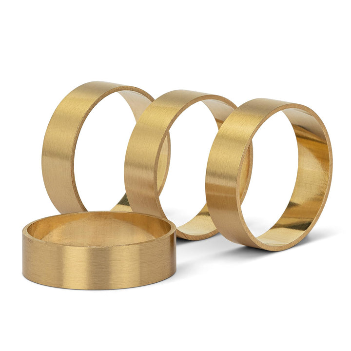 Serviettenringe 8er Set | Hochwertiges Messing | Elegantes Design | Perfekte Akzente für Hochzeiten,
