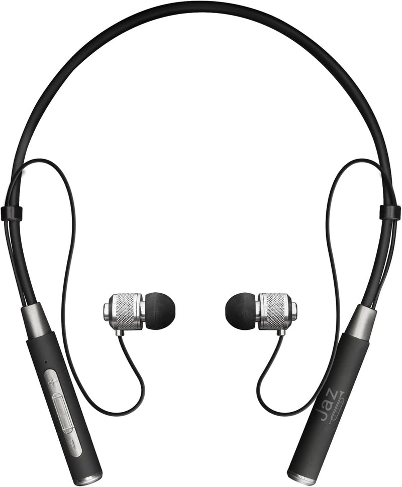 SBS JAZ Spirit Stereo-Kopfhörer, kabellos, V.5.0 mit Metall-Finish, Flexibles Nackenband, Multifunkt