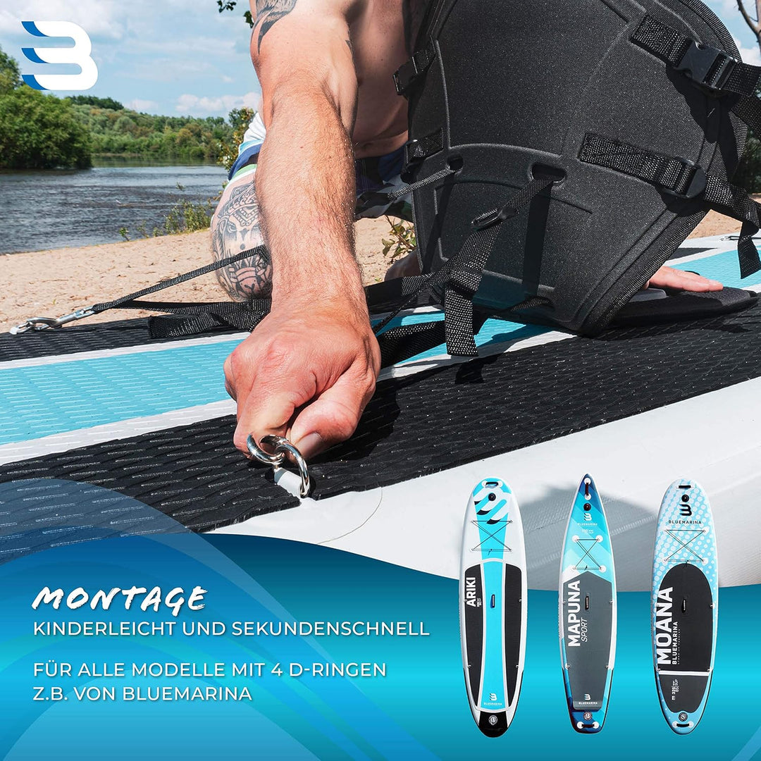 Bluemarina Kajaksitz für Stand Up Paddling Board | Inklusive Paddel - Kanusitz - Hochwertiges & bequ