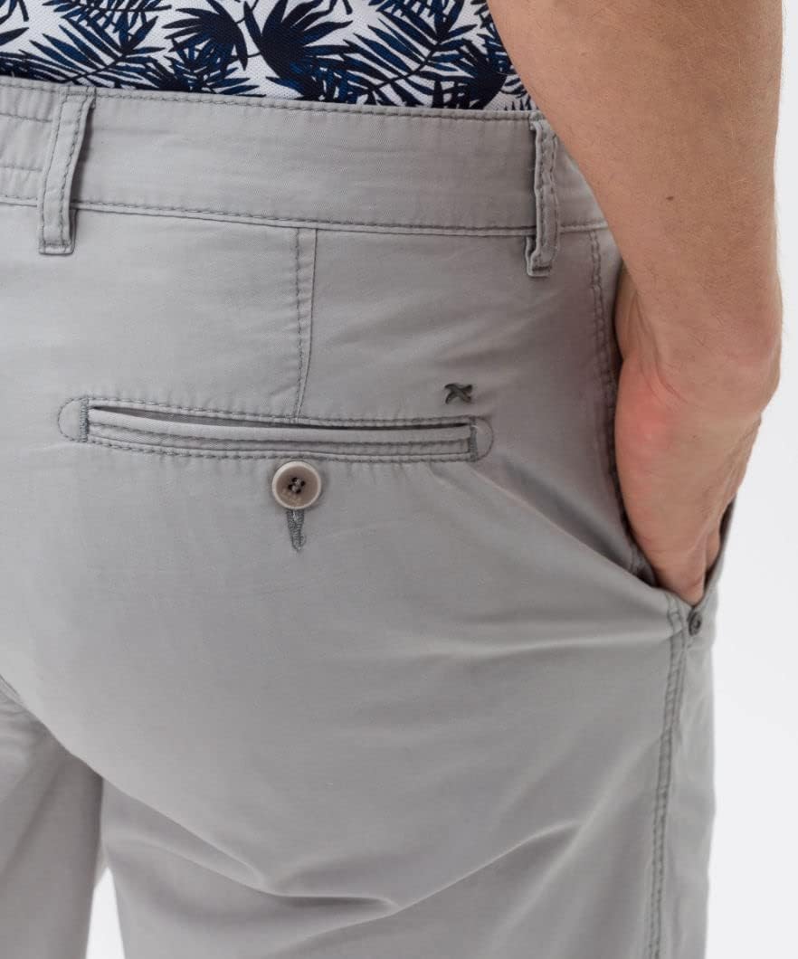BRAX - Herren Bermuda in Leichter Baumwollqualität, Style Bari (82-6858) 34 Grau (Platin 08), 34 Gra