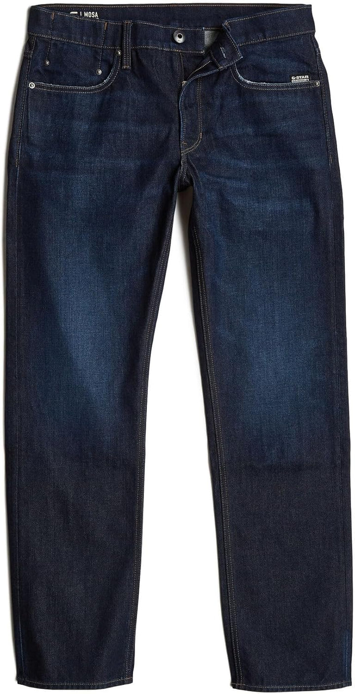 G-Star Raw Herren Jeans Mosa Straight Jeans 26W / 30L Blau (Worn in Hourglass D23692-c052-g843), 26W
