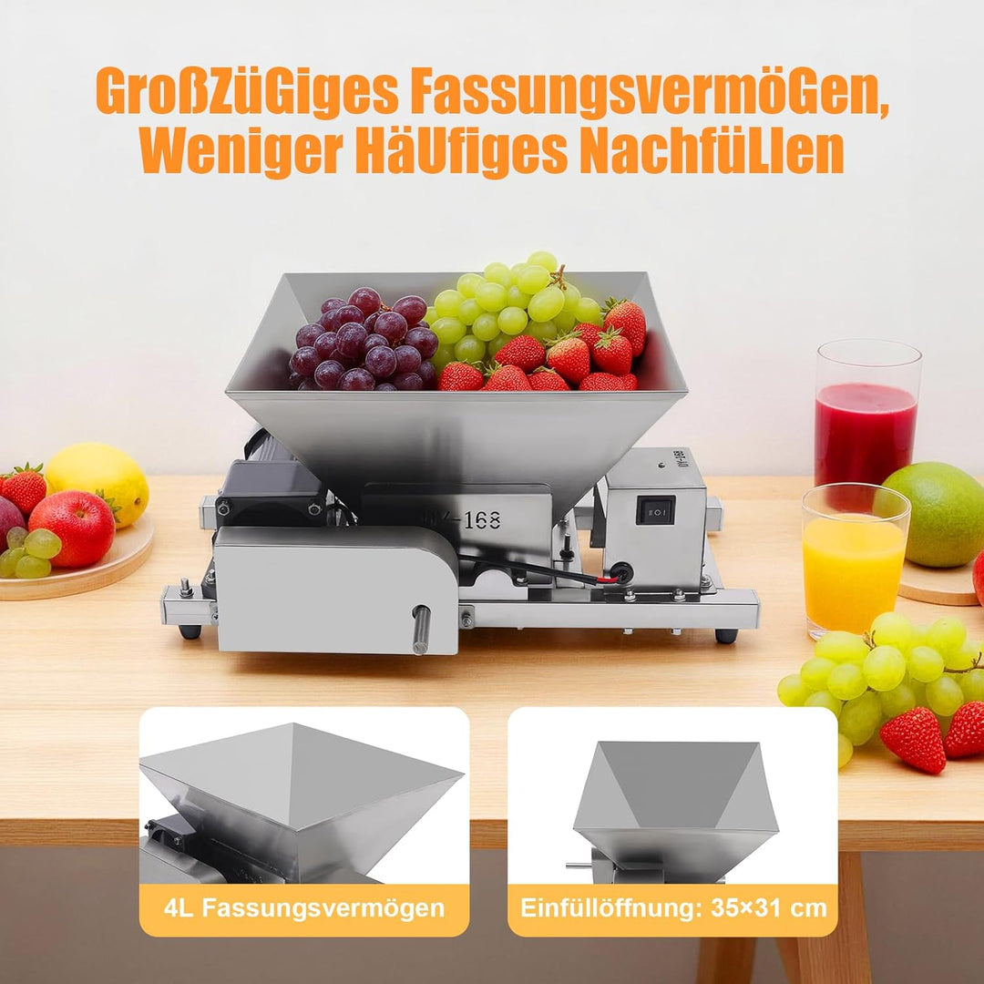 4L Elektrische Obstmühle Obst Brot Zerkleinerungsmaschine Zucker Brechmaschine