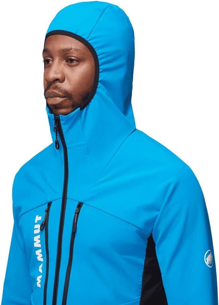 Mammut Herren Aenergy So Hybrid Hooded Jacket Men Softshell Jackets (1er Pack) XXL Glacier Blue-Blac