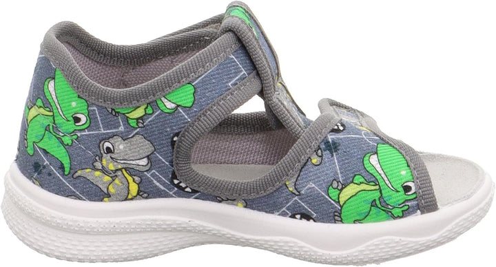 Superfit Baby-Jungen Polly 1-000293 Hausschuh 19 EU Grau Mehrfarbig 2000, 19 EU Grau Mehrfarbig 2000