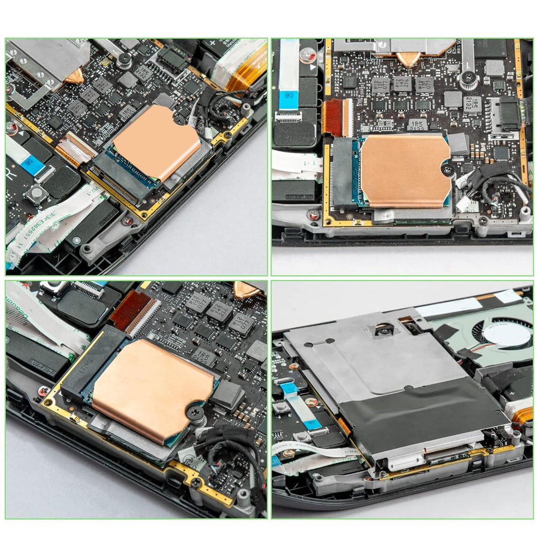 Zunate Steam Deck SSD Kühlkörper Thermal Pad, M.2 2230 NVME SSD Kupfer Kühlkörper Kühlung Wärmeleitp
