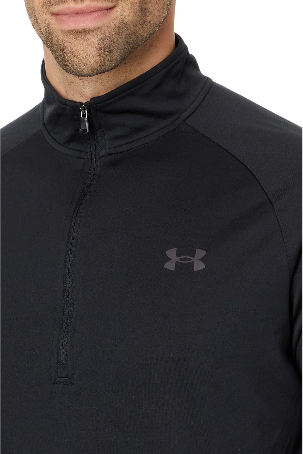 Under Armour Tech 2.0 1/2 Zip Sweatshirt Herren Schwarz/Charcoal 3XL, Schwarz/Charcoal 3XL