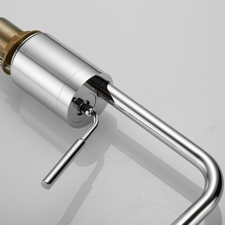 Leekayer Waschtischarmaturen Bad Waschbecken Wasserhahn Hohe Körper Chrom Schwanenhals Einhand Einlo