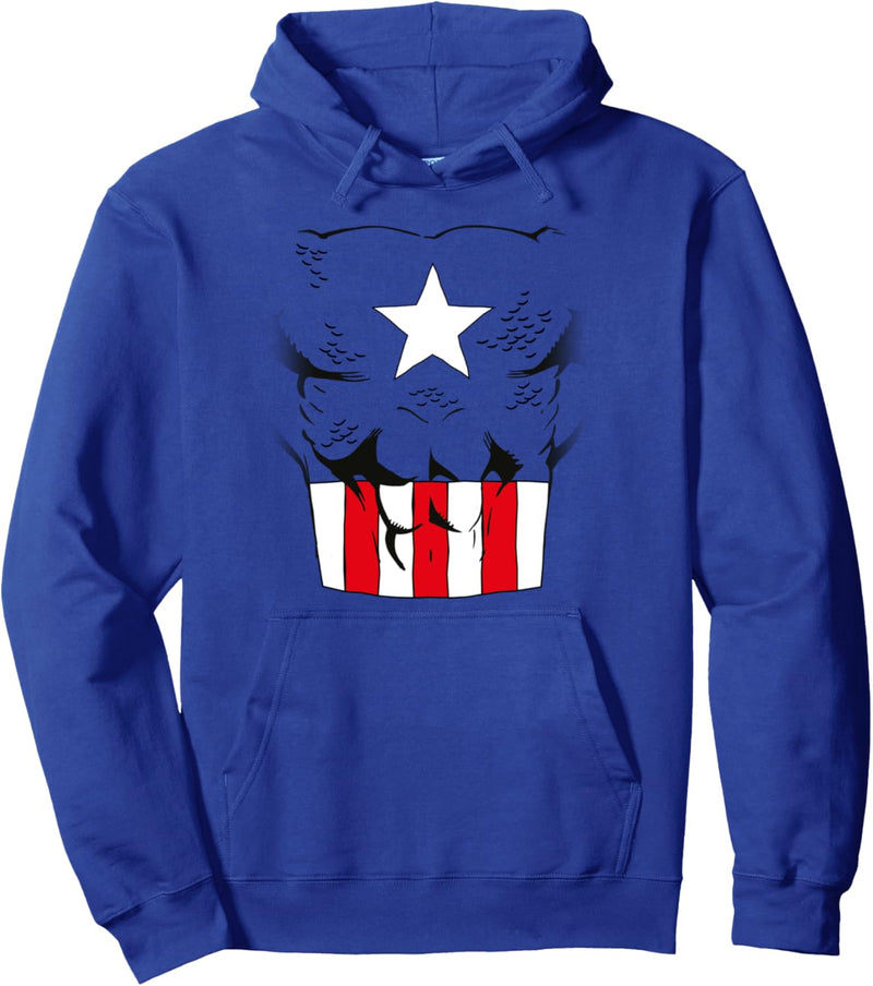 Marvel Captain America America Costume Pullover Hoodie