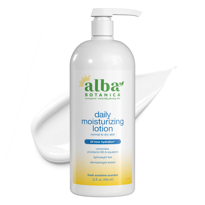 Alba Botanica Very Emollient Body Lotion, Maximum Dry Skin Formula, 32-Ounce Bottle