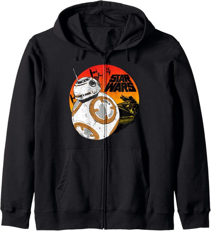 Star Wars Last Jedi BB-8 Retro Sunset Rollabout C1 Kapuzenjacke