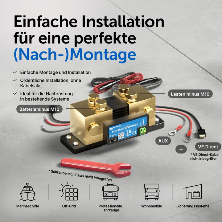 Victron Energy SmartShunt 2000 Amp Batteriewächter (Bluetooth) One size, One size