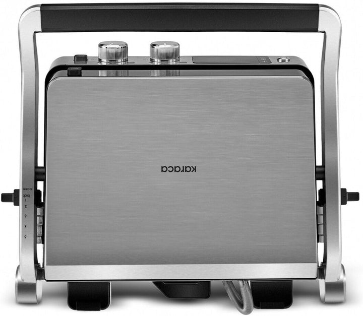 Karaca Compact Steel Sear & Grill Inox 2008 Sandwichmaker 3 in 1, Elektrogrill, Toaster Sandwichtoas