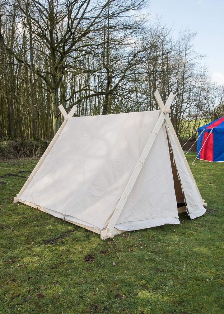 Battle-Merchant Wikingerzelt, 2 x 2.3 x 1.8 m, 350 GMS, naturfarben, OHNE Zeltstangen