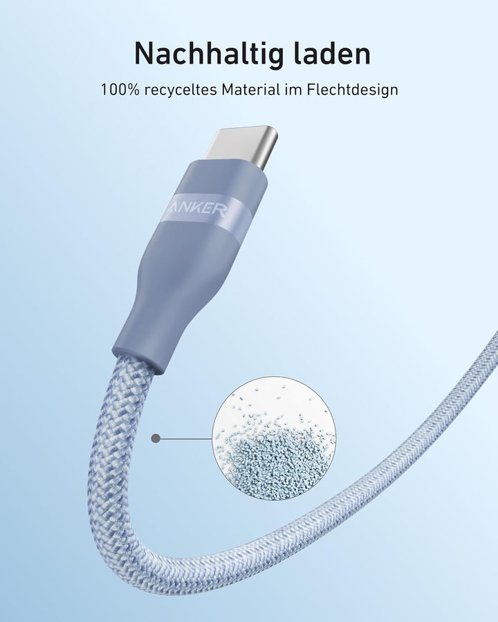 Anker Nano 240W USB C auf USB C Kabel, [1 Stück 1,8m] PD 3.0 Schnellladekabel USB C Kable, flexibel
