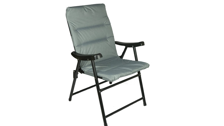 Hyfive Klappbarer Esszimmerstuhl für den Aussenbereich, Garten, Camping, mit luxuriöser Polsterung,