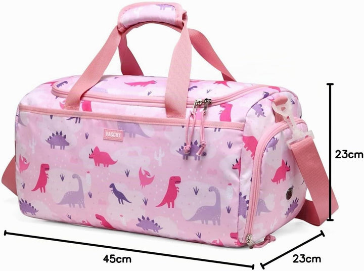 Kinder Duffle Bag, VASCHY Reisetasche für Kleinkinder Kinder Mädchen Wasserabweisend Über Nacht Duff