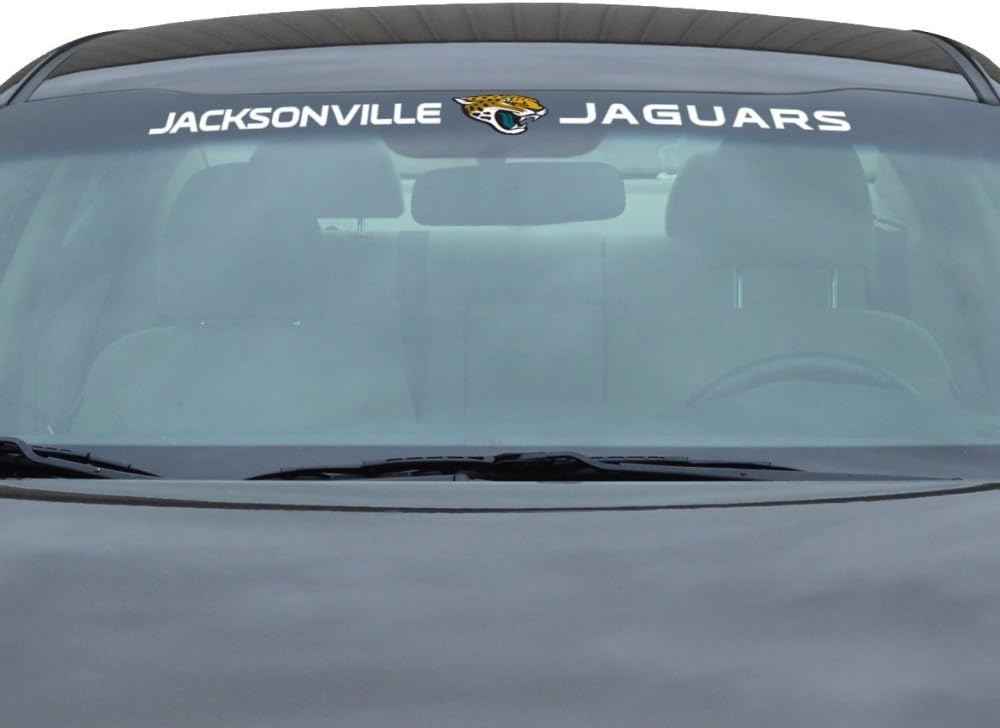 FANMATS 61474 Jacksonville Jaguars Sun Stripe Windschutzscheiben-Aufkleber 8,3 cm x 86,4 cm Jacksonv