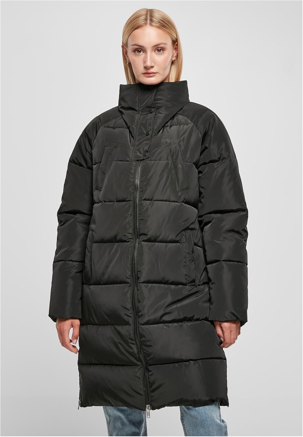 Urban Classics Damen Jacke, Schwarz