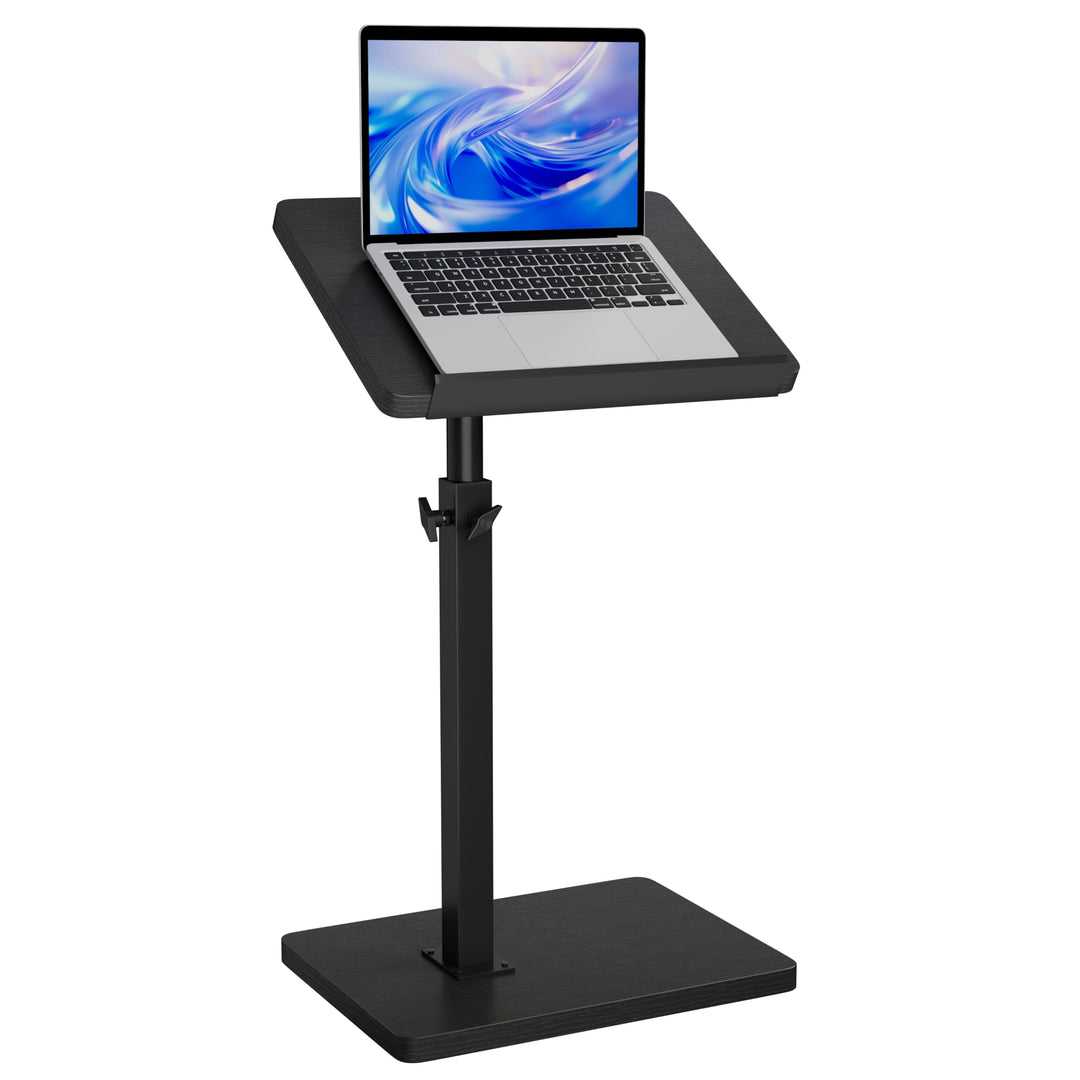 IBUYKE Beistelltisch C Form, 360° Rotierbarer/Höhenverstellbar/Flip Sofatisch, für Telefon/Tablet/La