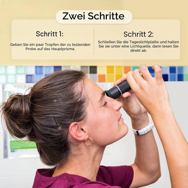 Frostschutz Refraktometer, 4-in-1 Frostschutzprüfer Kühlmitteltester Refraktometer zur Überprüfung d