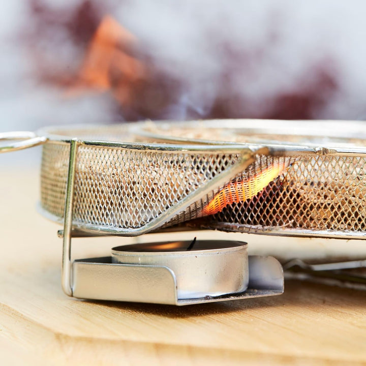Barbecook Rauchgenerator zum Kalträuchern mit 3 Beuteln Rauchermehl Olive, Whisky und Eiche Kaltrauc