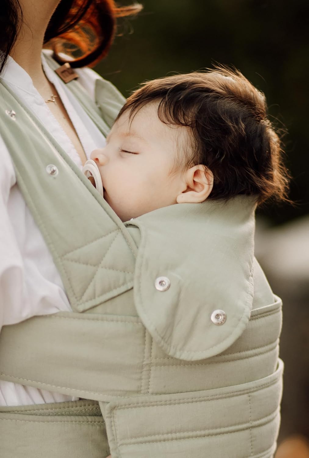 marsupi Babytrage und Neugeborenen-Trage, leichte und kompakte Babytrage mit stabilem Klettverschlus