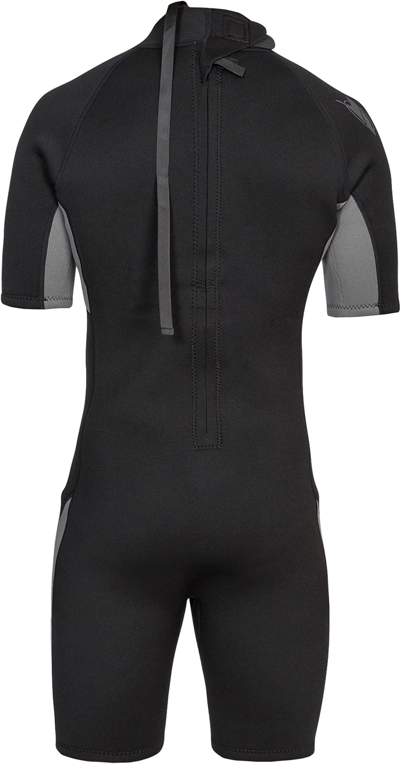 Trespass Men's Scuba Short Neoprene Wetsuit with Zip S Schwarz, S Schwarz