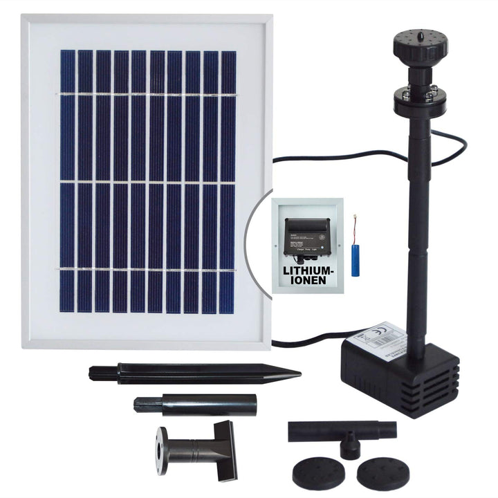 Innovative Solar Teichpumpe Solar Oasis 200-3 Li&amp;LED Springbrunnen Solar Wasserspiel Solar-Teichpump