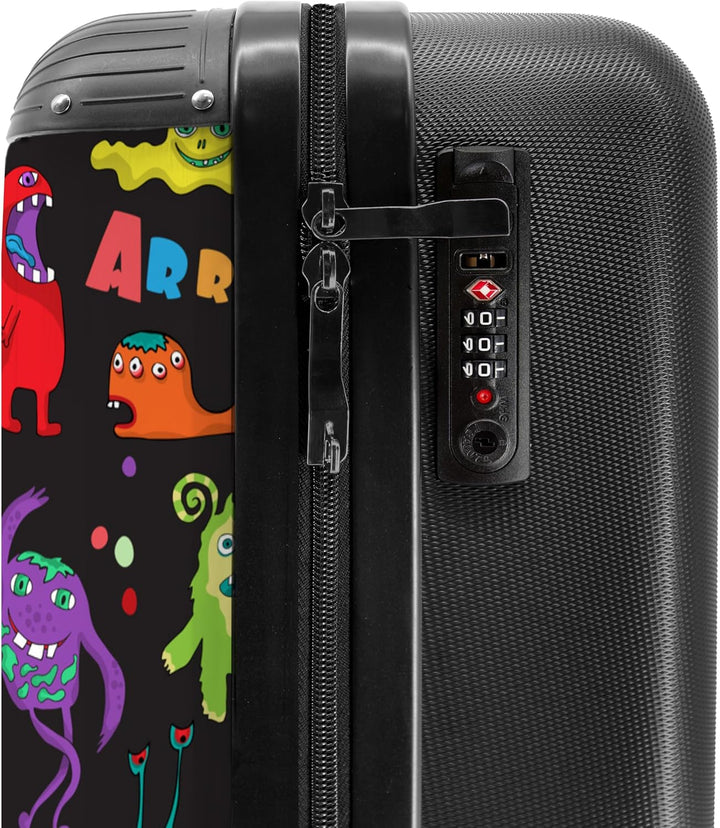 NoBoringSuitcases.com® Kinderkoffer Kinder Koffer Jungs Trolley Handgepäck Carry on Luggage Geschenk