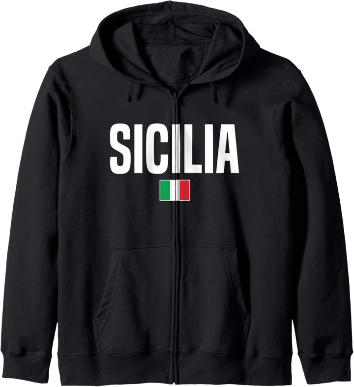 Sicilia Sicily Sizilianisch Sizilien Kapuzenjacke