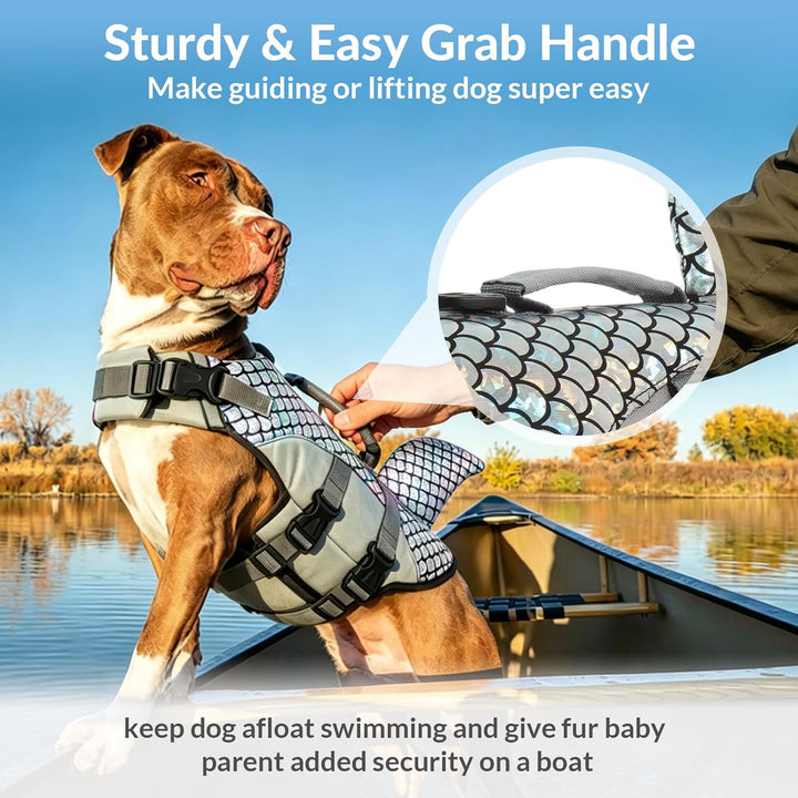 Schwimmwesten für Hunde, Rettungsweste Hunde Schwimmweste Schwimmtraining Hundelebensweste Ripstop F
