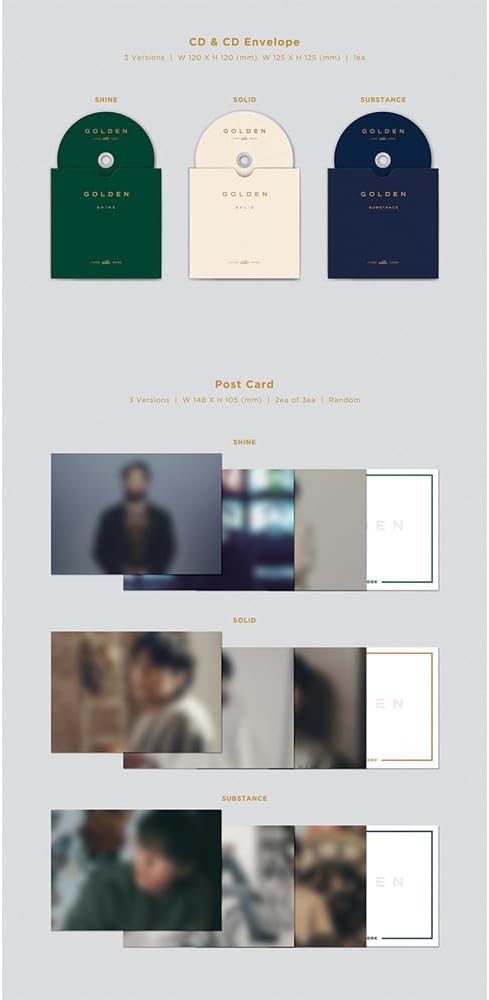 JUNGKOOK BTS - GOLDEN Album (SOLID ver.), Solid Ver.