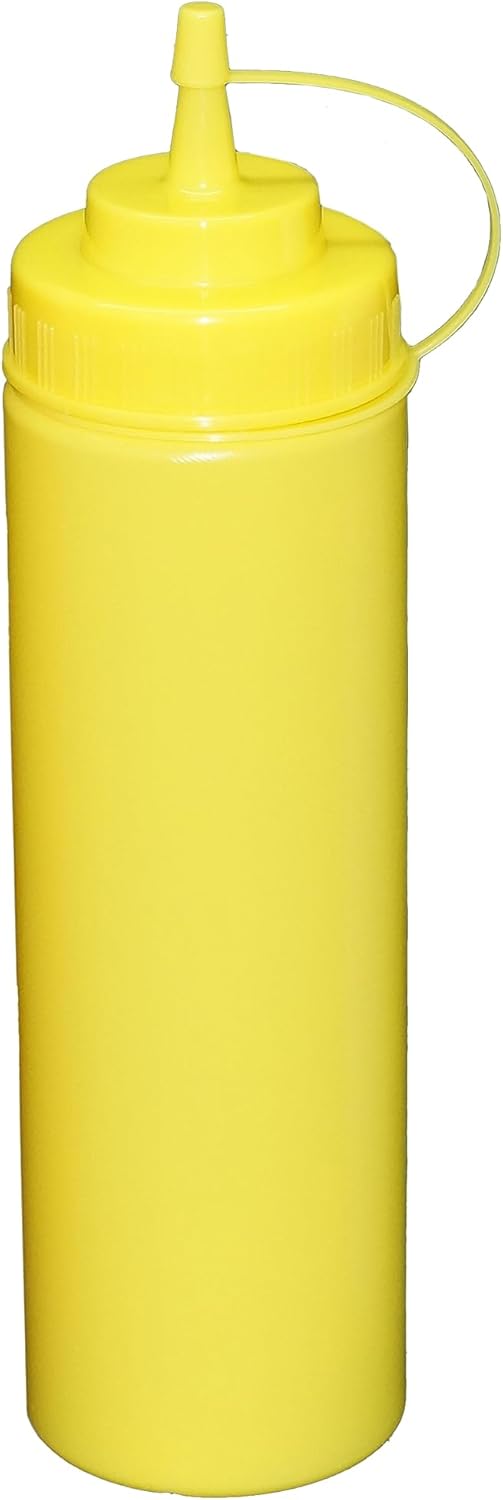6 Stück gelbe Quetschflaschen 0,76Liter Dosierflasche Spenderflasche Dressingflasche QFG-6/76, QFG-6