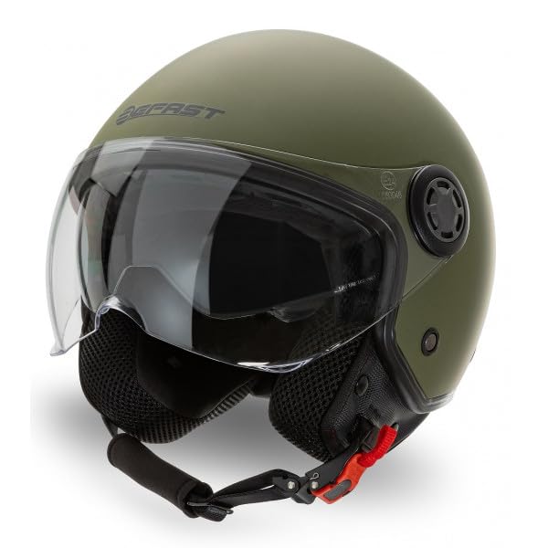 Befast | Rapid II - Zugelassener Jet-Helm mit Polycarbonat-Doppelvisier, Scooter-Helm mit Sonnenblen