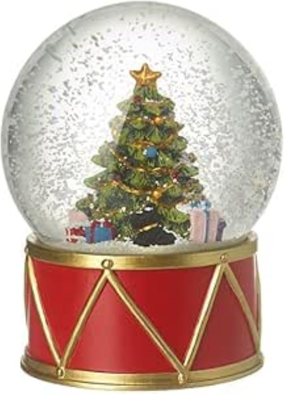 Heaven Sends Weihnachtsbaum auf Trommelsockel Schneekugel