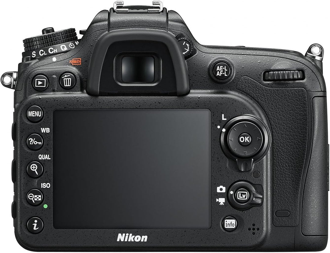 Nikon D7200 DSLR Körper, 24,72 Megapixel, WLAN integriert, NFC, 8 GB SD 200 x Lexar Premium, Farbe:
