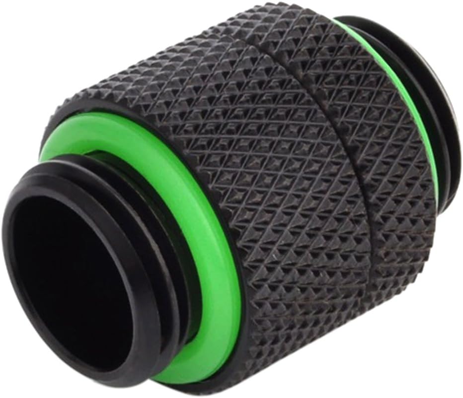 BitsPower Adapter gerade G1/4 Pouces AG auf G1/4 Pouces AG - drehbar, Schwarz