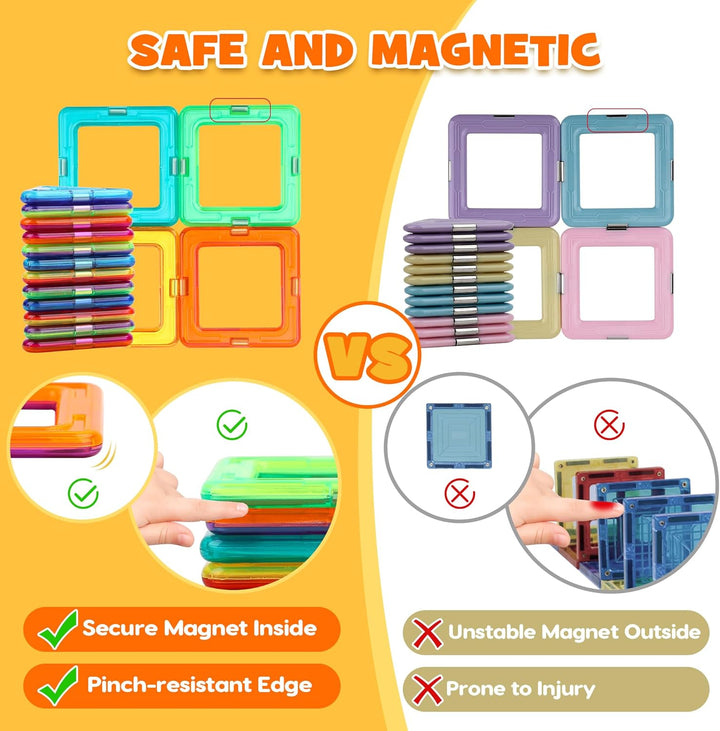 Pincush Magnetische Bausteine Teile, Magnetspielzeug Magneten Kinder Magnet Montessori Spielzeug Mag