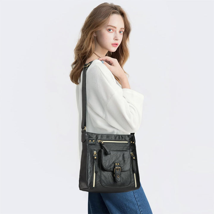 KL928 Tasche Damen Umhängetasche kleine Handtaschen Schultertasche Damentasche Damenhandtasche mitte