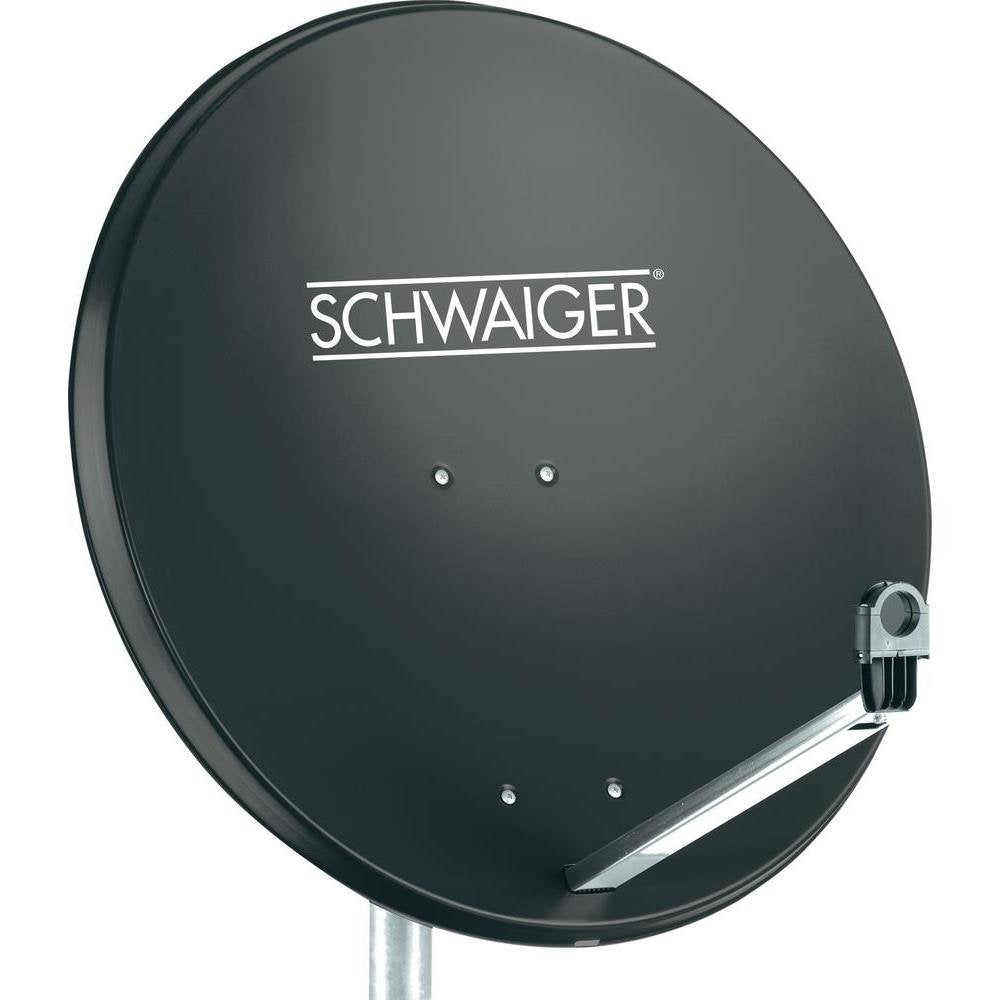 Schwaiger SPI996.1 Stahl SAT-Spiegel, (Durchmesser 85 cm) Anthrazit, Anthrazit