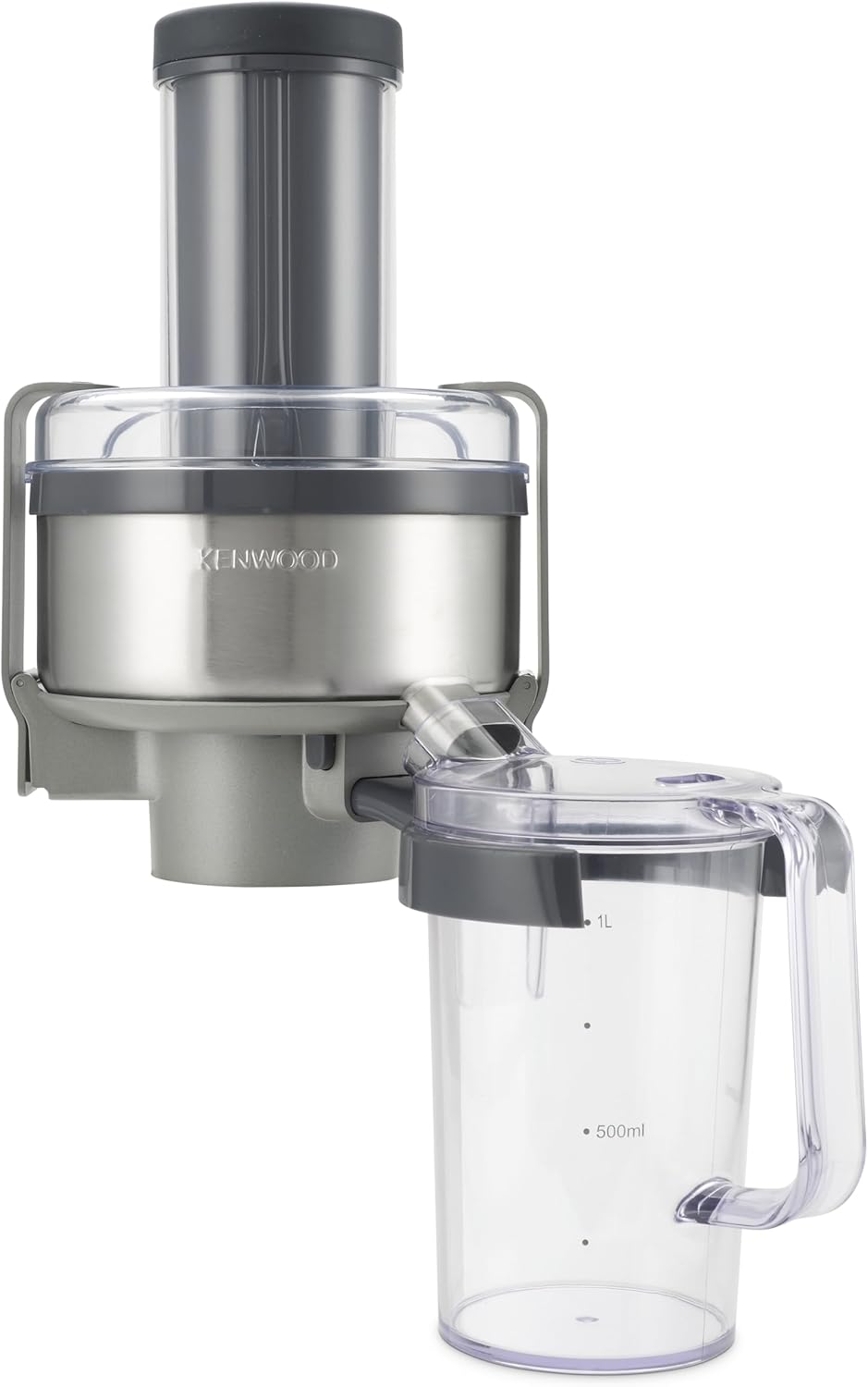 Kenwood Profi-Entsafter AT641 für Küchenmaschine Cooking Chef KM 070, Edelstahloptik, 20 x 27 x 31 c