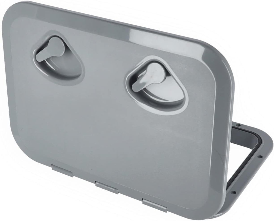 Nuova Rade Inspektionsluke 315 x 440 mm, Inspektionsdeckel Weiss &amp; Grau, wasserdichte Decksluke für