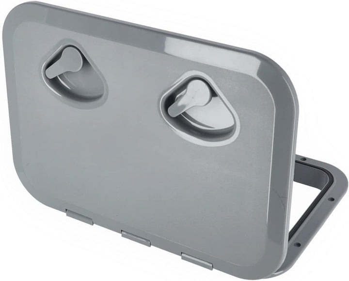 Nuova Rade Inspektionsluke 315 x 440 mm, Inspektionsdeckel Weiss &amp; Grau, wasserdichte Decksluke für