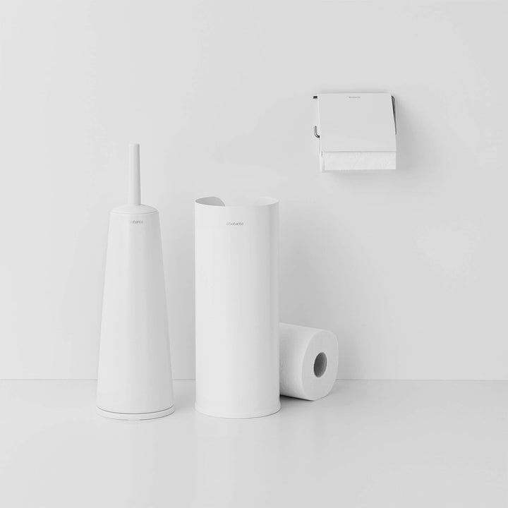 Brabantia Renew Collection WC-Garnitur, Stahl, Weiss, Einheitsgrösse White, White