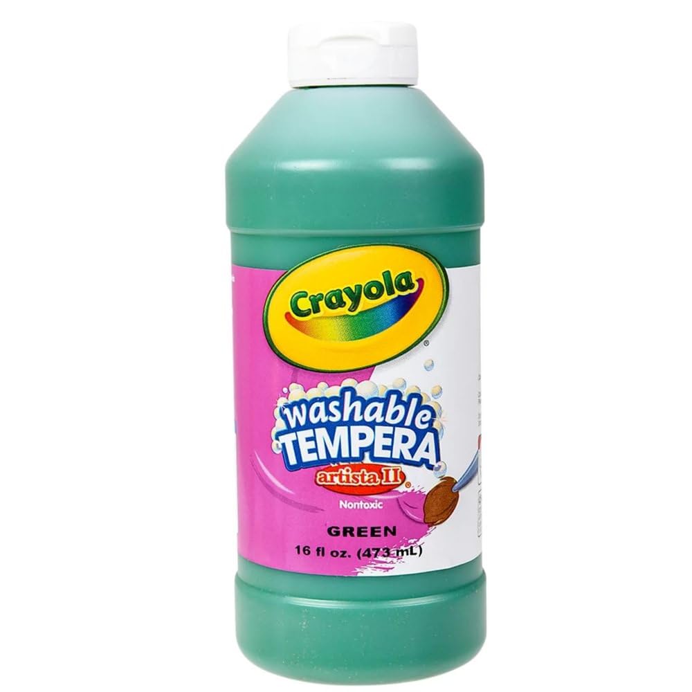 Artista II Washable Tempera Paint, Green, 16 oz, Sold as 1 Each
