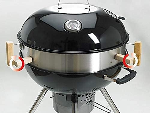 MOESTA-BBQ 19210 - Premium Verschluss für Smokin' Pizzaring/Gourmetring – Für mehr Hitze im Kugelgri