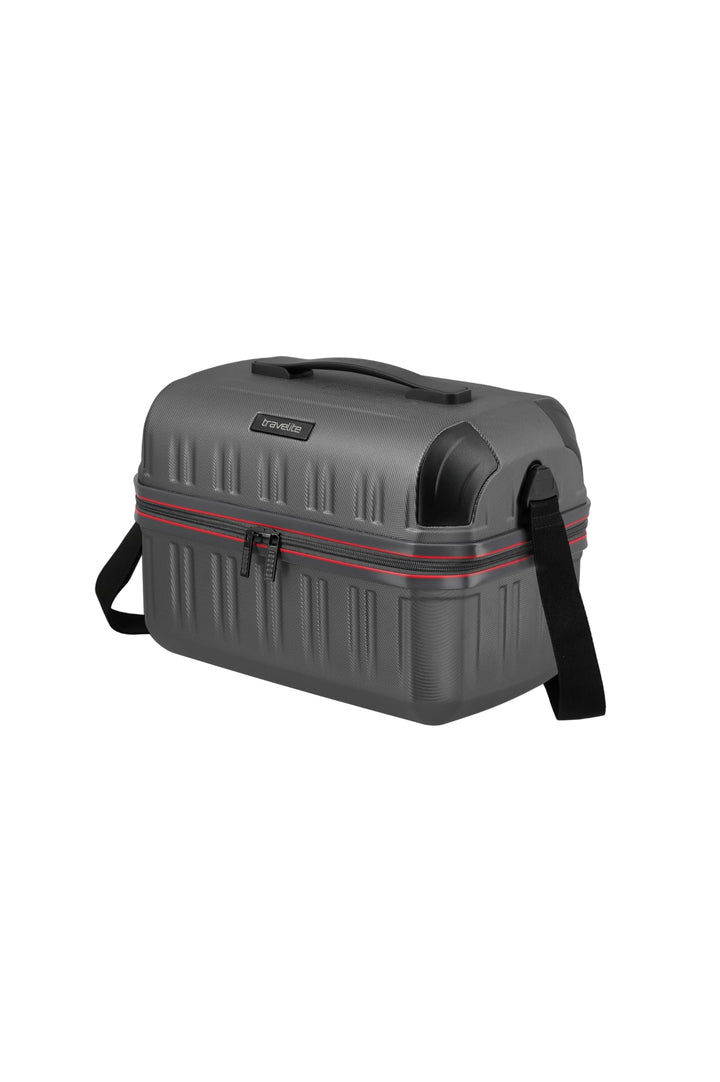 travelite DYNAMIIC Kosmetikkoffer, Beautycase 27x38x23 cm, ABS Hartschale, Koffer Aufsteckfunktion,