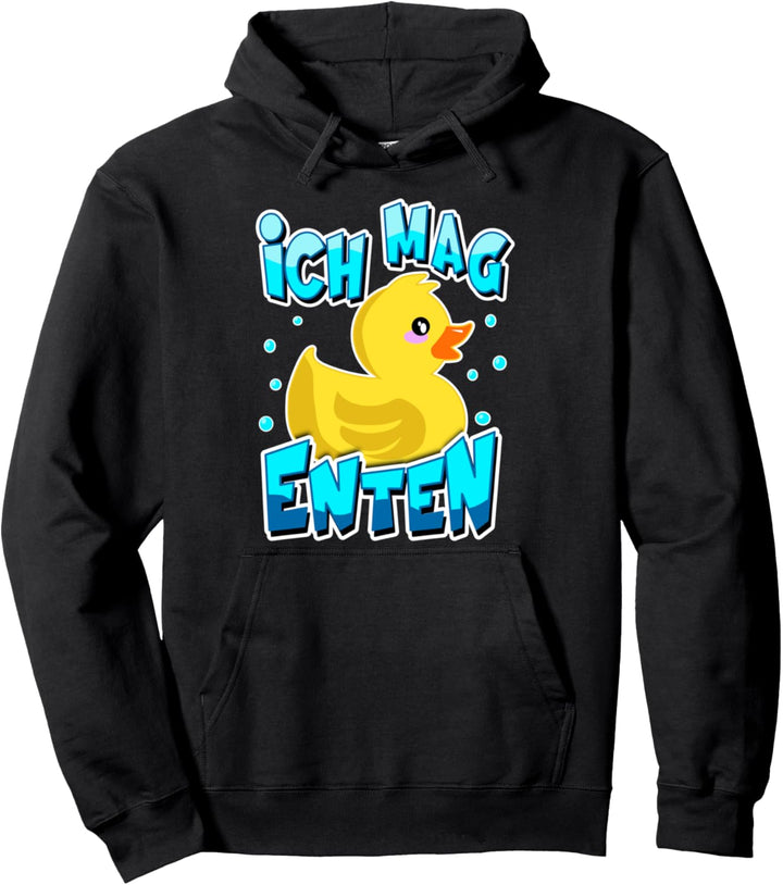 Ente Gelbe Quietsche Ente Gummiente Ich Mag Enten Pullover Hoodie
