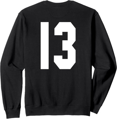 # 13 Team Sports Trikot vorne & hinten Number Player Fan Sweatshirt